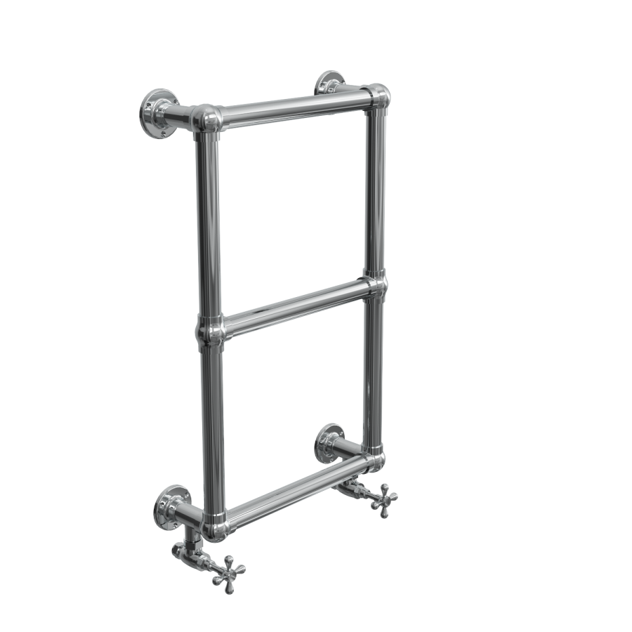 Traditional Chrome Bathroom Towel Radiator - 700 x 400mm