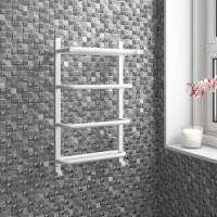 Taylor & Moore White Heated Towel Rail - 600 x 400mm