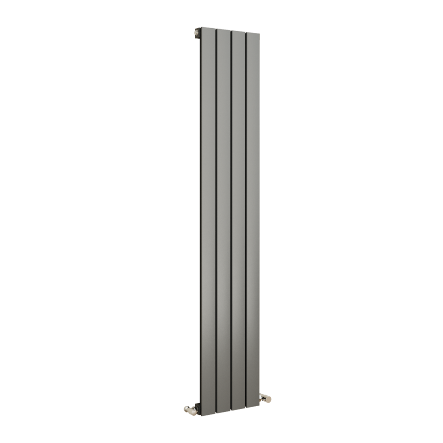 Eco Style Radiator Eco Eleganza Anthracite Vertical Flat Designer Aluminium Radiator ...