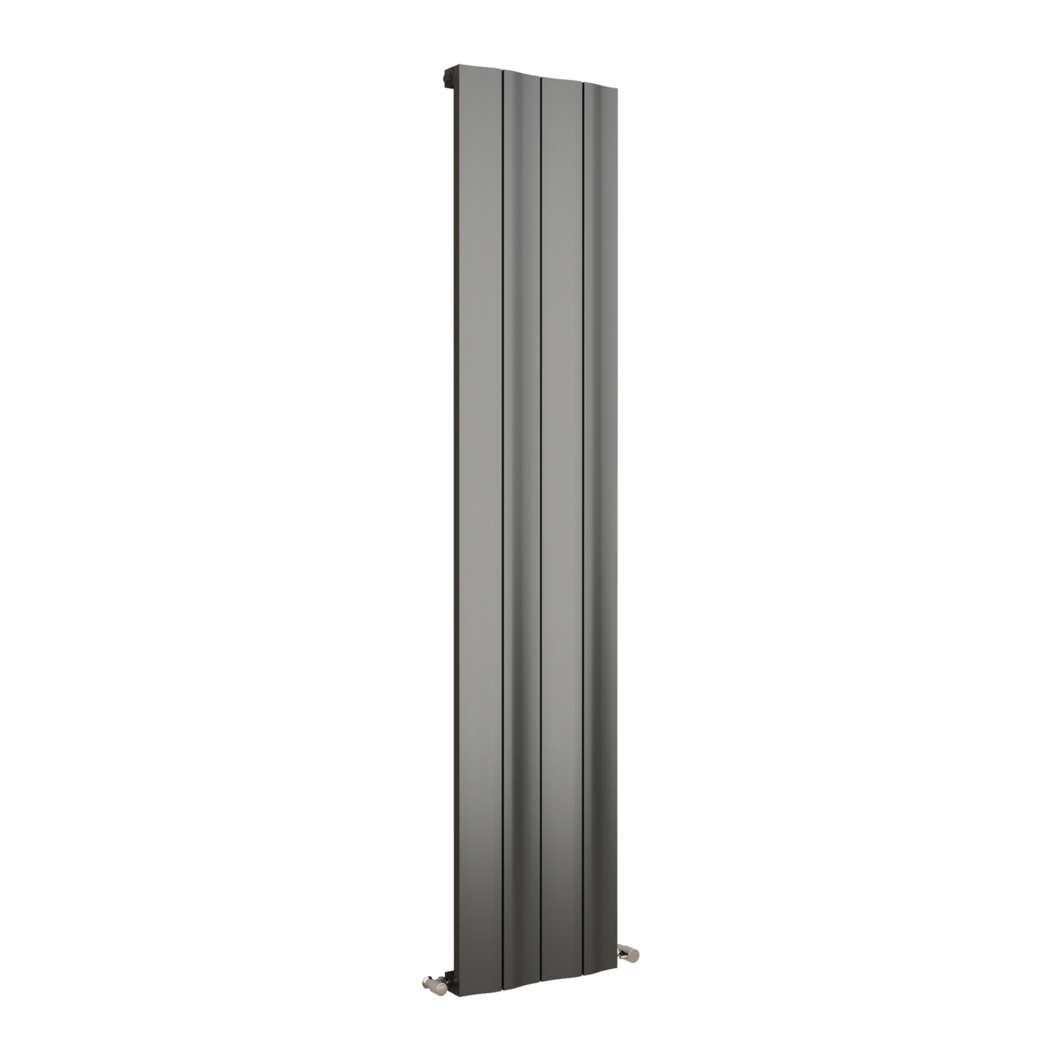 Grey Wave Radiator Eco Vivante Anthracite Vertical Wave Designer Aluminium Radiator ...