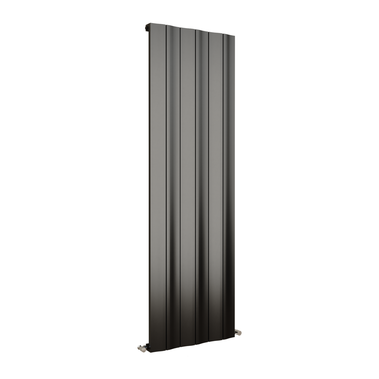 Vertical Wave Radiator Eco Vivante Midnight Black Vertical Wave Designer Aluminium Radiator ...