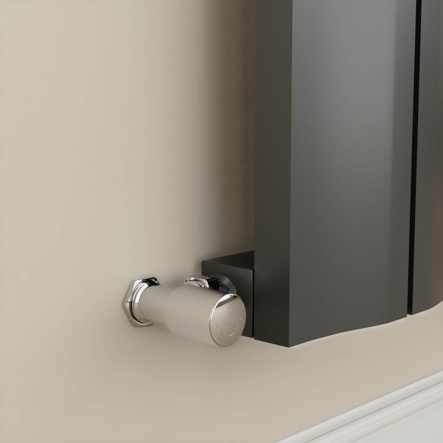 Vertical Wave Radiator Eco Vivante Anthracite Vertical Wave Designer Aluminium Radiator ...