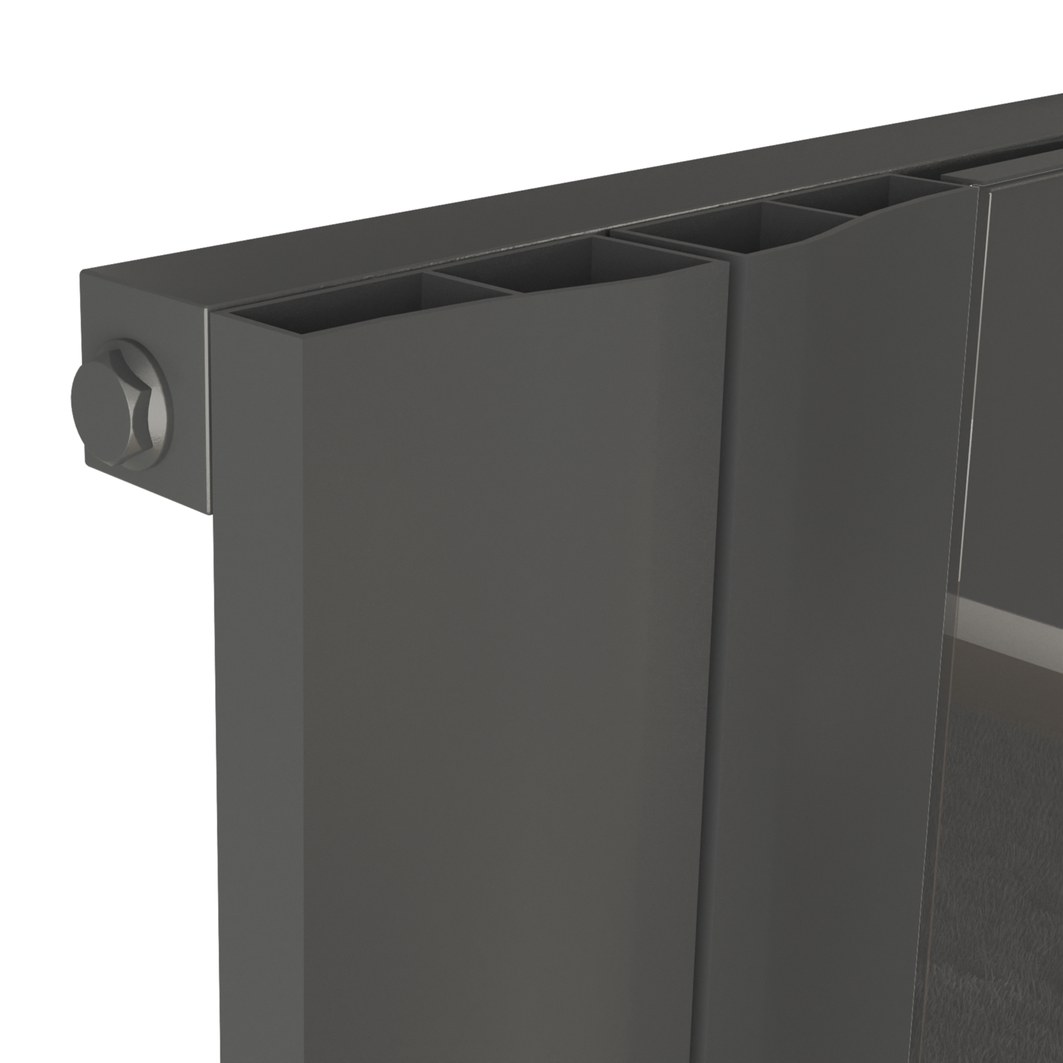 Vertical Wave Radiator Eco Specchio Anthracite Vertical Wave Mirror Designer Aluminium ...
