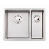 ONLY OPENED - Refurbished Abode Matrix R15 1.5 Bowl Kitchen Sink - Stainless Steel