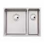 ONLY OPENED - Refurbished Abode Matrix R15 1.5 Bowl Kitchen Sink - Stainless Steel