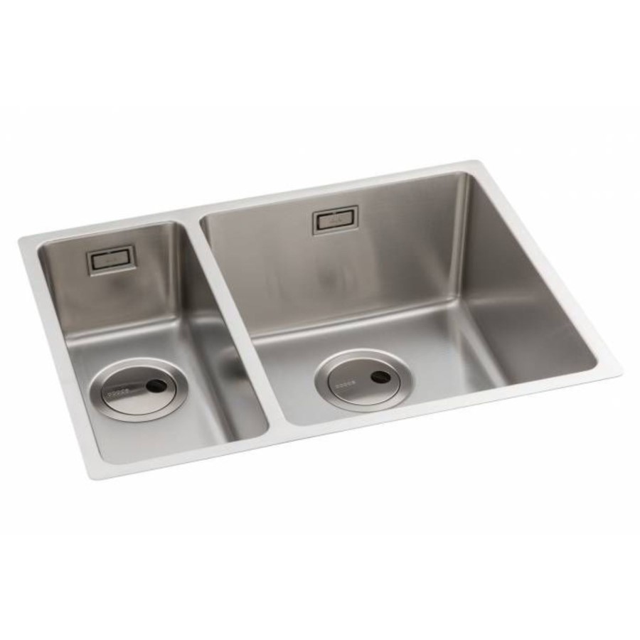 ONLY OPENED - Refurbished Abode Matrix R15 1.5 Bowl Kitchen Sink - Stainless Steel
