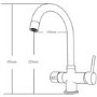 Instant Boiling Water Kitchen Tap 3 in 1 Chrome - Mayfair Escala
