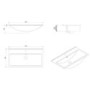 Moderno 800 Polymarble Thin Edge Basin