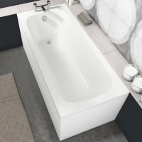 Sochi Round Style Single Ended Straight Standard Bath - 1500 x 700mm