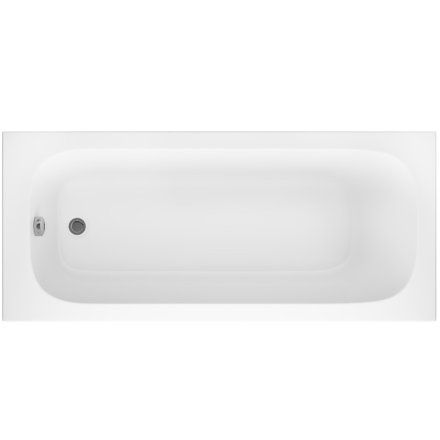 Sochi Round Style Single Ended Straight Standard Bath - 1500 x 700mm