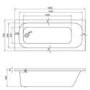Sochi Round Style Single Ended Straight Standard Bath - 1600 x 700mm