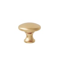 Brushed Brass Round Handle - Baxenden