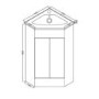 Anya White Corner 400mm Basin Vanity Unit with Basin