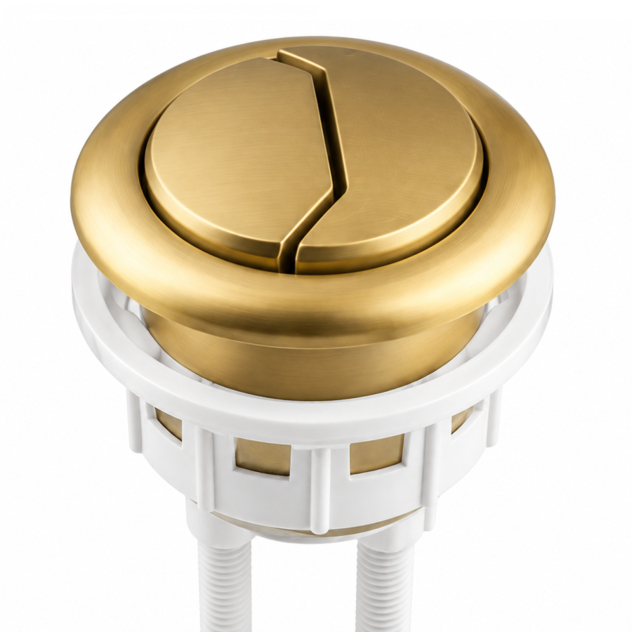 Brushed Brass 38mm Cistern Flush Button - Addison, Austin, Indiana, Pendle, Portland, Roma & Seren