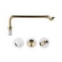 Traditional Exposed Bath Trap - Brushed Brass