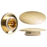 Brushed Brass Bath Waste Cover Upgrade