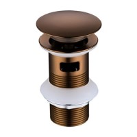 Brushed Bronze Click Clack Slotted Basin Waste - Arissa