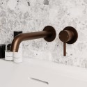 A2/BBZWMBATHM GRADE A2 - Brushed Bronze Wall Mounted Bath Mixer Tap - Arissa