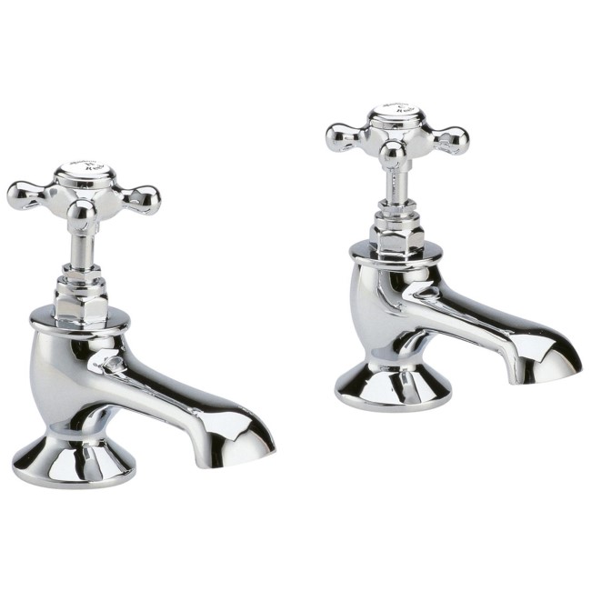 Hudson Reed White Topaz With Crosshead Bath Taps