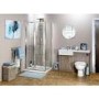 Bi Fold Glass 760mm - 6mm Glass - Claritas Range
