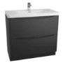 Black Free Standing Bathroom Vanity Unit & Basin - W900 x H850mm - Oakland