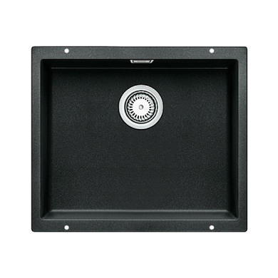 GRADE A1 - Box Opened Blanco Subline 500 U Silgranit Puradur Ii Single Bowl Anthracite Composite Kitchen Sink