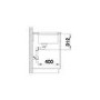 GRADE A1 - Box Opened Blanco Subline 500 U Silgranit Puradur Ii Single Bowl Anthracite Composite Kitchen Sink