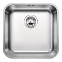 BL452613 Blanco Supra 400-U Single Bowl Undermount Chrome Stainless Steel Kitchen Sink