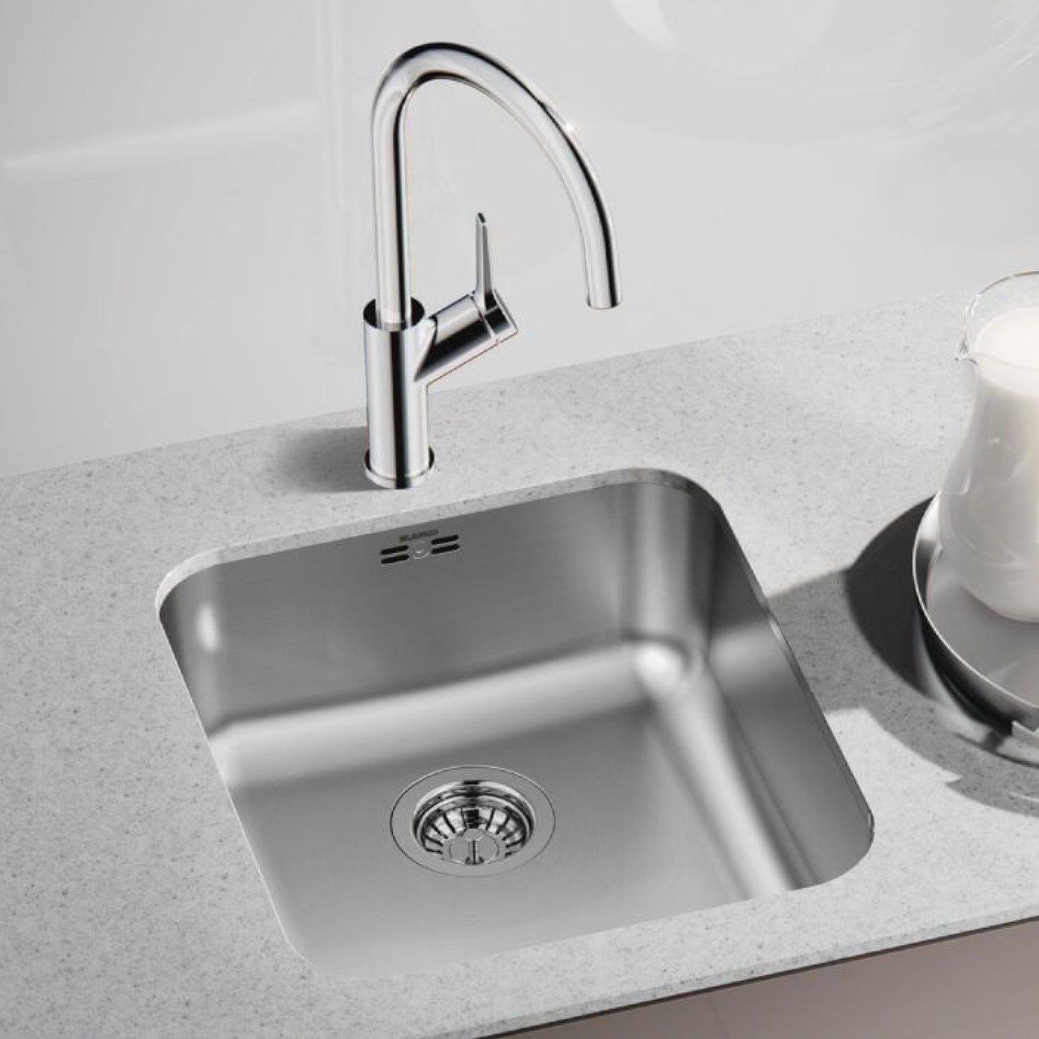 Blanco Supra 450-U Single Bowl Undermount Chrome Stainless Steel Kitchen Sink