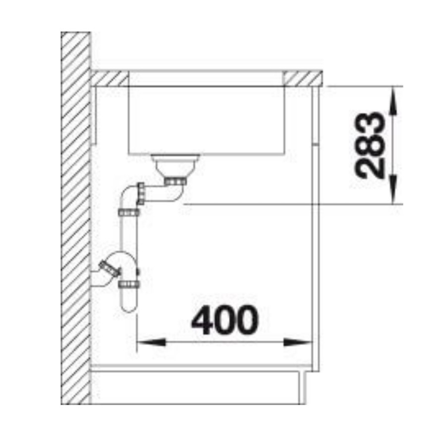 Blanco Supra 450-U Single Bowl Undermount Chrome Stainless Steel Kitchen Sink