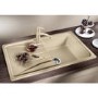 GRADE A1 - Box Opened Blanco Sona 5S Pd Single Bowl Anthracite Composite Kitchen Sink with Reversible Drainer