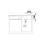 GRADE A1 - Box Opened Blanco Sona 5S Pd Single Bowl Anthracite Composite Kitchen Sink with Reversible Drainer