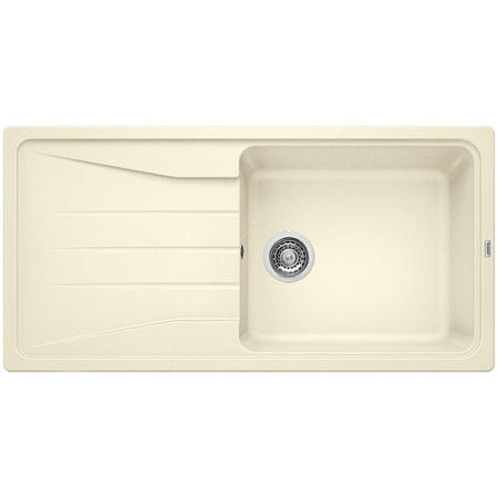 GRADE A1 - Box Opened Blanco Sona Xl 6 S Silgranit Puradur Ii Single Bowl Cream Composite Kitchen Sink with Reversible Drainer 