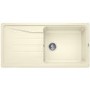 GRADE A1 - Box Opened Blanco Sona Xl 6 S Silgranit Puradur Ii Single Bowl Cream Composite Kitchen Sink with Reversible Drainer 