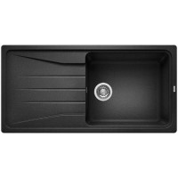 GRADE A1 - Box Opened Blanco Sona Single Bowl Anthracite Composite Kitchen Sink with Reversible Drainer
