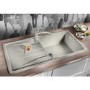 GRADE A1 - Box Opened Blanco Sona Single Bowl Anthracite Composite Kitchen Sink with Reversible Drainer