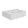 White Square Wall Hung Basin 497mm - Bowen