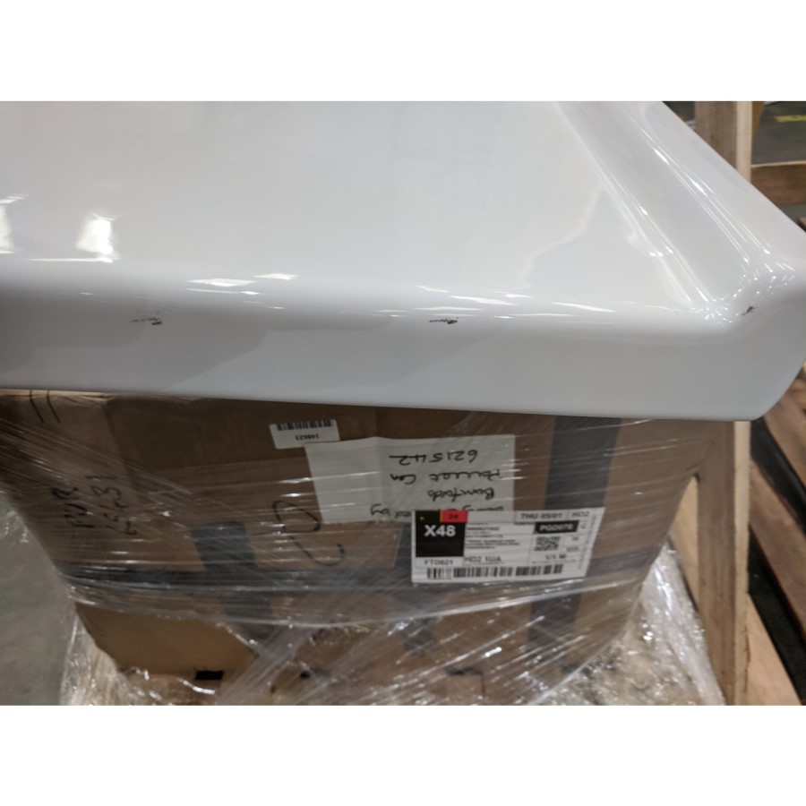 Grade A2 - 1200mm White Freestanding Vanity Unit with Basin - Classic