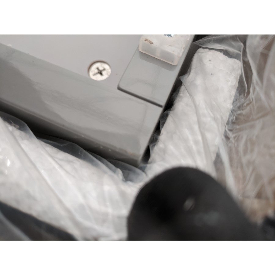 Grade A2 - 600mm Grey Vanity Unit with Basin and Chrome Handles - Ashford