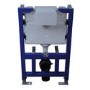 Wall Hung Rimless Toilet with Soft Close Seat, Brushed Bronze Pneumatic Flush Plate, 820mm Frame & Cistern – Roma