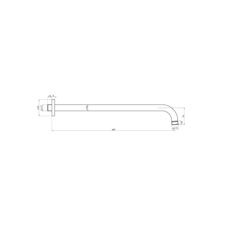 Grade A1 - Chrome Dual Outlet Wall Mounted Thermostatic Mixer Shower with Hand Shower - Camden