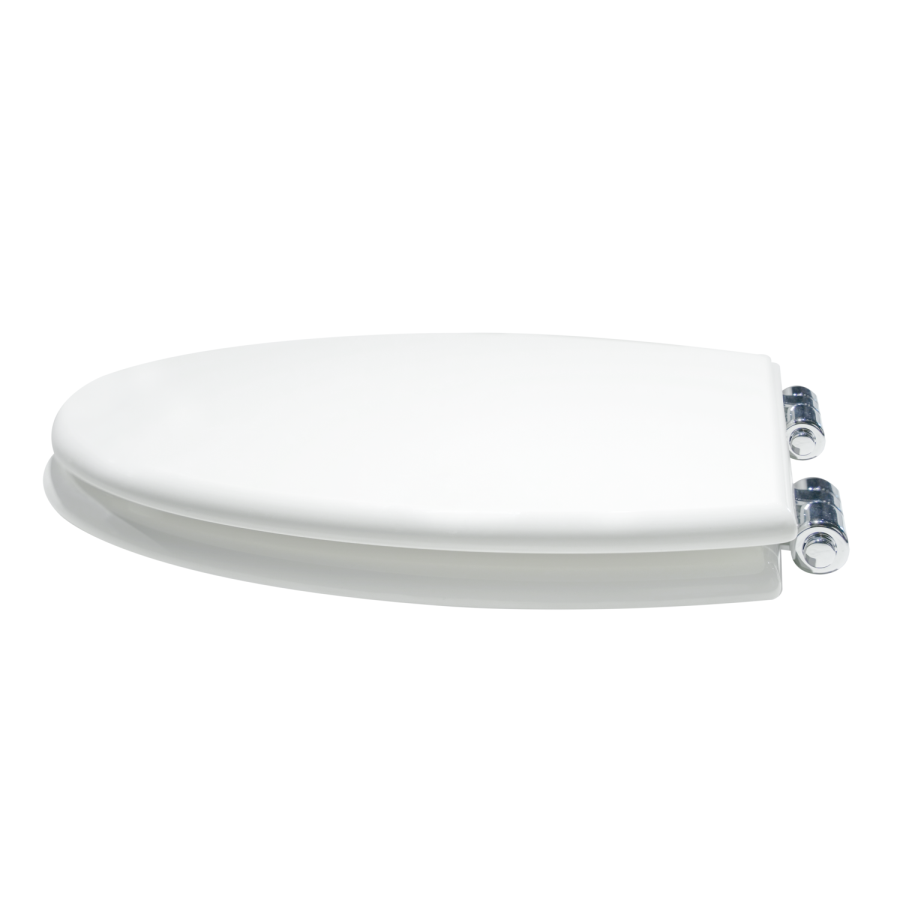 Close Coupled Traditional Low Level Short Projection Toilet with Wooden Soft Close Seat & Chrome Fittings - Park Royal