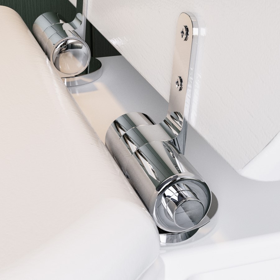 Back to Wall Traditional Toilet with Wooden Soft Close Seat and Chrome Hinges - Park Royal