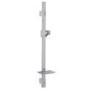 Quadro Slide Shower Rail Kit with Cube Triple Valve, 175mm Square Head & Wall Arm 