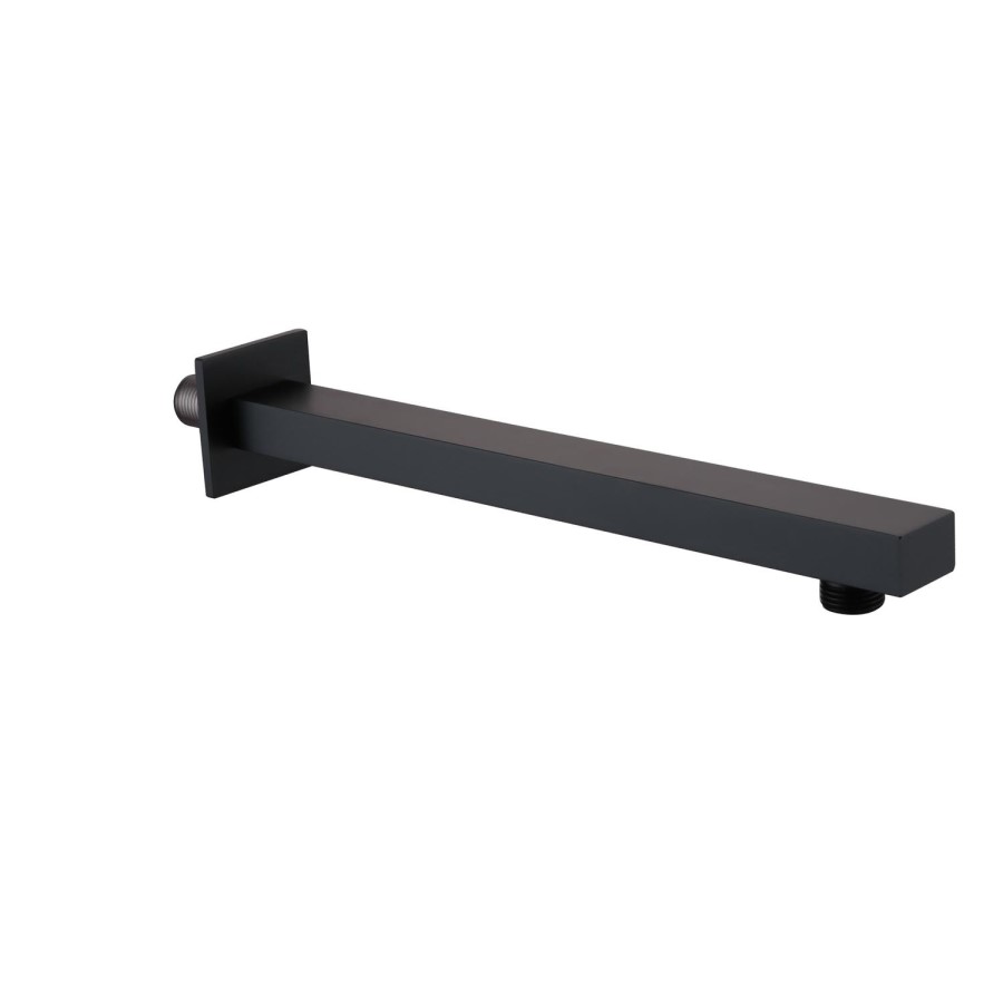 Grade A1 - Black Dual Outlet Wall Mounted  Thermostatic Mixer Shower with Hand Shower - Zana