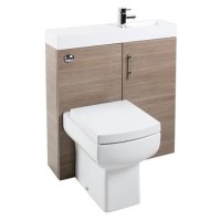 Oak Cloakroom Vanity Unit & Basin with Delta Toilet Oak Cloakroom Vanity Unit & Basin with Delta Toilet