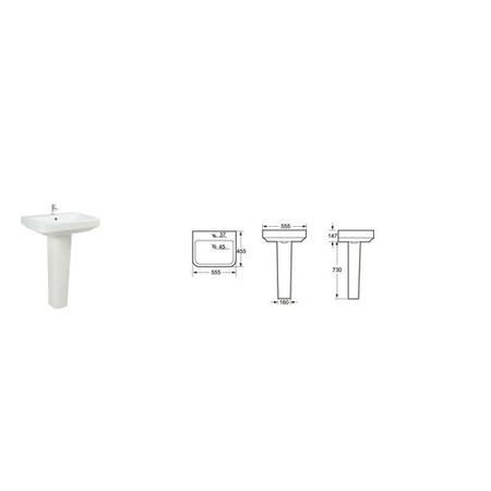 Davana Toilet & Basin Bathroom Suite