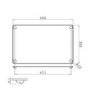 Grey Glass Chopping Board 460 x 305