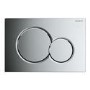 Geberit 1120mm Duofix Frame and Sigma Concealed Cistern with Geberit Sigma50 Black Slate and Chrome Flush Plate