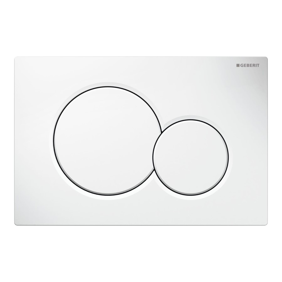 Geberit 1120mm Duofix Frame and Sigma Concealed Cistern with White Flush Plate